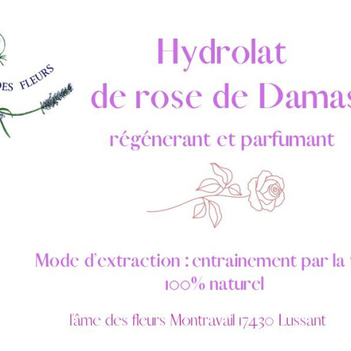 Hydrolat de rose de Damas100ml